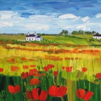 Sheila  Fowler Bright Poppies, Fife