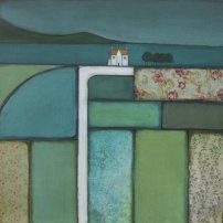Jackie  Henderson The Loch Amidst a Patchwork of Fields