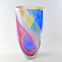 Kalki Mansel Large Colour Streams Cylindrical Vase (KM283)