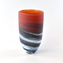 Richard Glass Seaspray Tall Bowl Red (RG716)