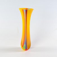 Ruth Shelley Yellow Duo Fade XS Tall Vessel (RS81)