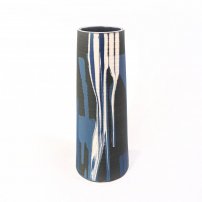 Rowena Gilbert Medium Stem Vase - Charcoal (ROG65)